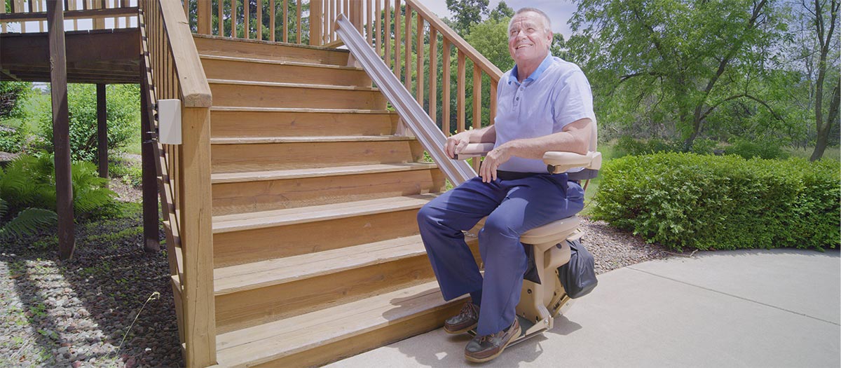 PHOENIX outdoor stairlift exterior chairlift outside lift stair lift