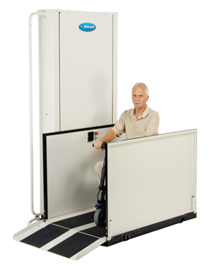 Renting mobile home vpl porchlift macs bruno wheelchair vertical platform lift