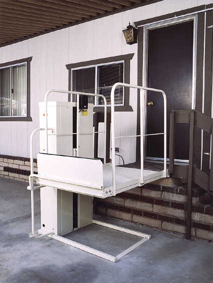 ADA WHEEL CHAIR ELEVATOR VERTICAL HOME LIFT ACCESSIBILITY CONTRACTOR