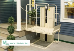 Phoenix macslift pl50 pl72 wheel chair porch lift vertical platform wheelchair lifts
