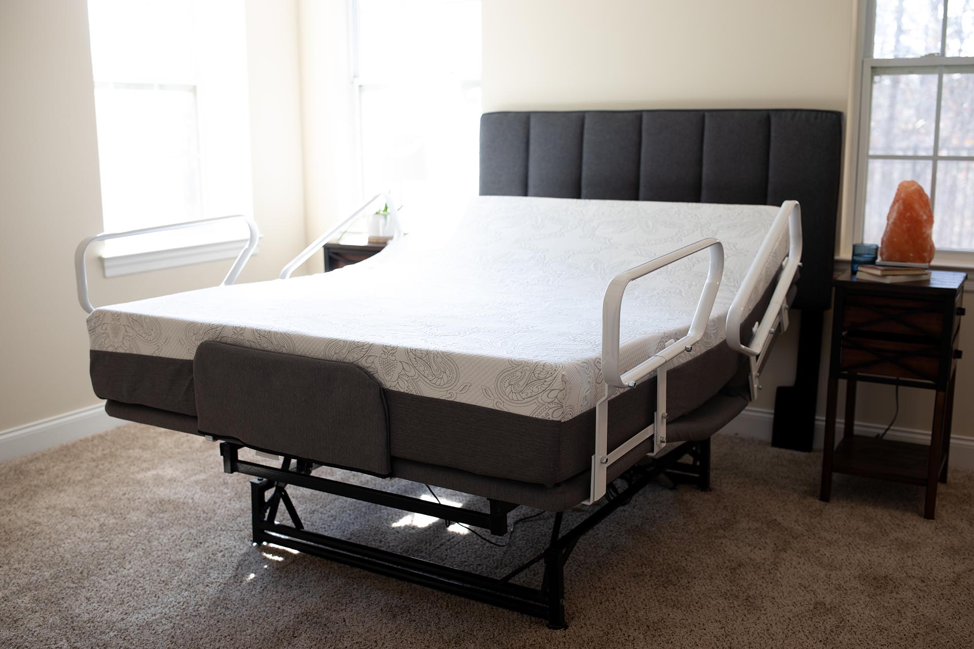 Chula Vista flexabed 3 motor high low fully electric hospital adjustable bed latex mattress