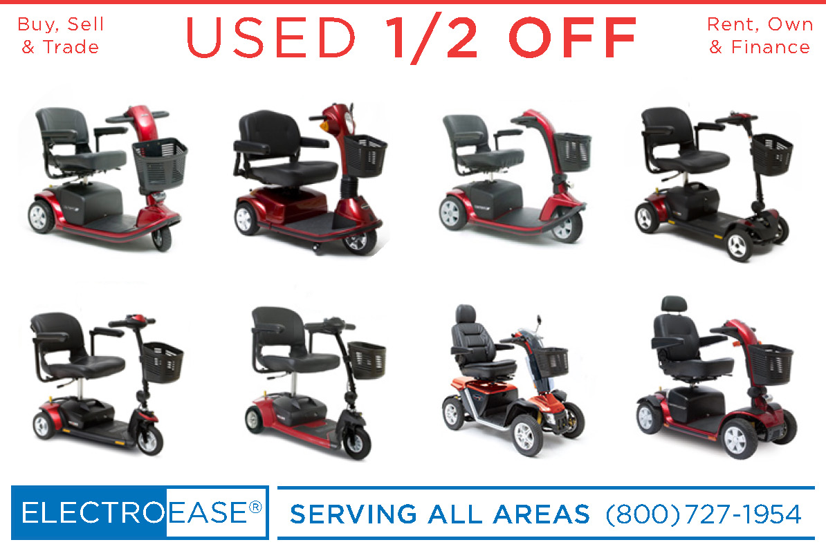 used mobility 3 and 4 wheel scooters