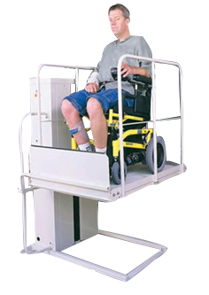 Rent Macslift pl50 vpl mobile home residential porch vertical platform handicapped wheelchair lift