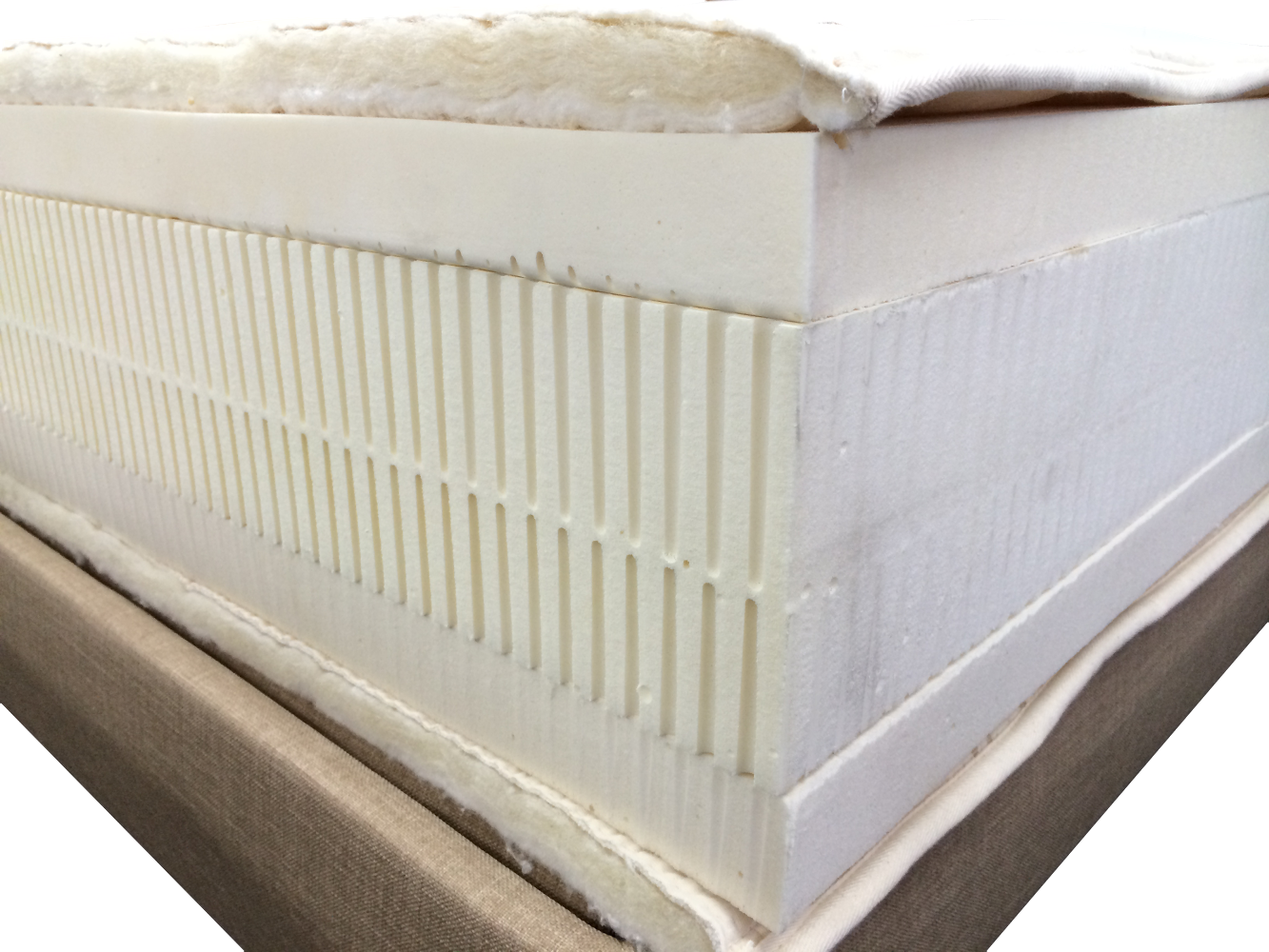 Natural organic latex mattress for electric adjustable beds