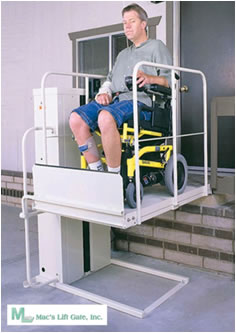 macslift pl50 pl72 wheel chair porch lift accessibility ada phoenix az vertical platform wheelchair lifts