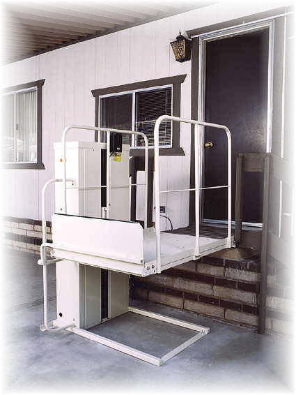 San Diego macslift gate dealer pl50 vpl vertical platform wheelchair elevator lift